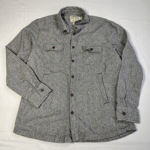 Grayers Shirt Jacket Men XL Gray Cotton Cold Weather Rated Outdoor 2164